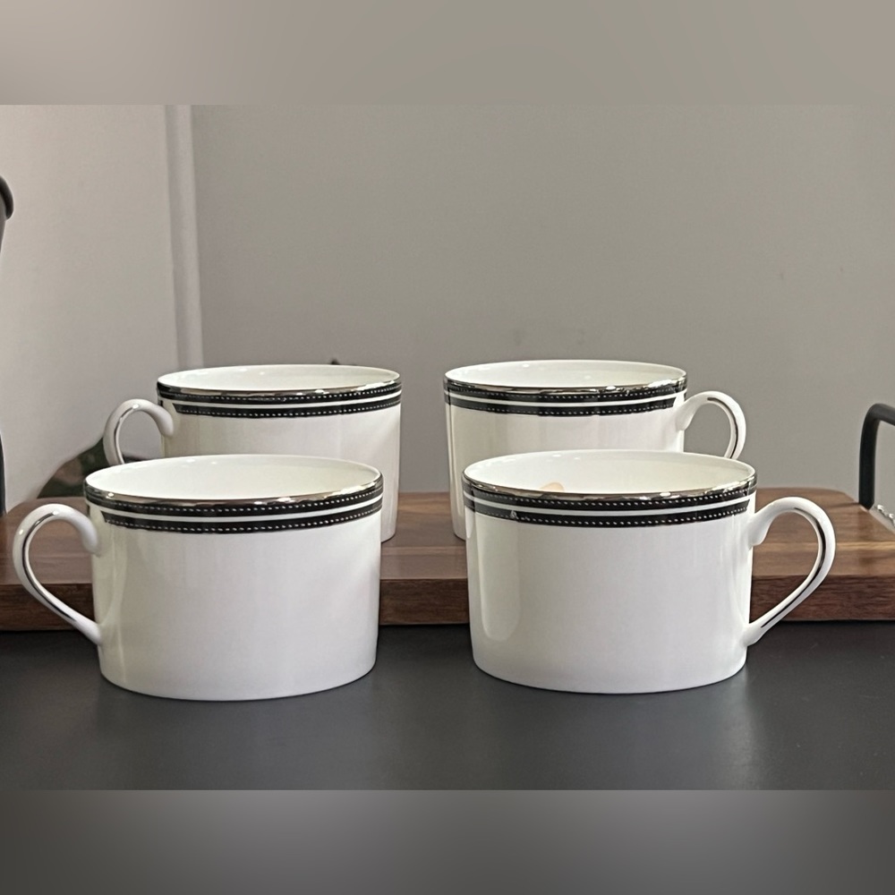Lenox Kate Spade Union Street  Tea Cup NEW! Set of 4